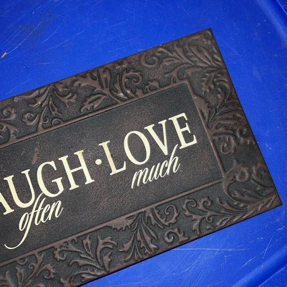 Last Call! 3/$10 Live Laugh Love Tin Hanging Wall Decor Floral Frame Design - Picture 3 of 9
